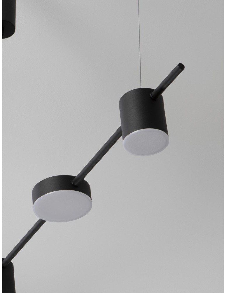 Luces Exclusivas ABEL Wisząca Nowoczesna czarny 5xLED max 29W 3000K LE43206