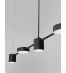 Lampy wiszące - Luces Exclusivas ABEL Wisząca Nowoczesna czarny 5xLED max 29W 3000K LE43206 - produkt 4