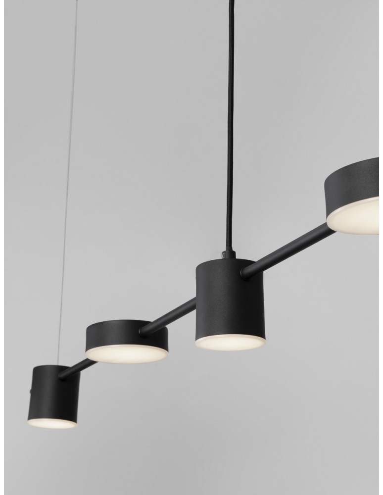 Luces Exclusivas ABEL Wisząca Nowoczesna czarny 5xLED max 29W 3000K LE43206