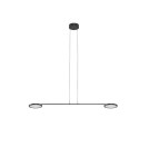 Lampy wiszące - Luces Exclusivas ABOT Wisząca Nowoczesna czarny 2xLED max 19W 3000K LE43207 - produkt 1