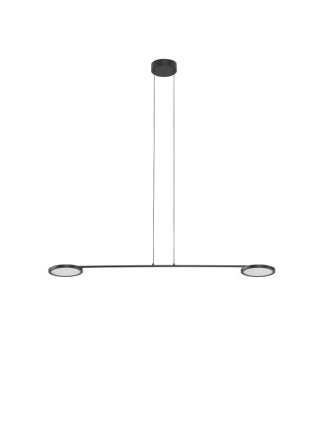 Luces Exclusivas ABOT Wisząca Nowoczesna czarny 2xLED max 19W 3000K LE43207
