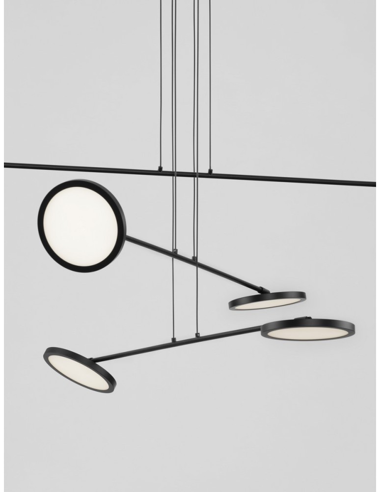 Luces Exclusivas ABOT Wisząca Nowoczesna czarny 6xLED max 49W 3000K LE43208