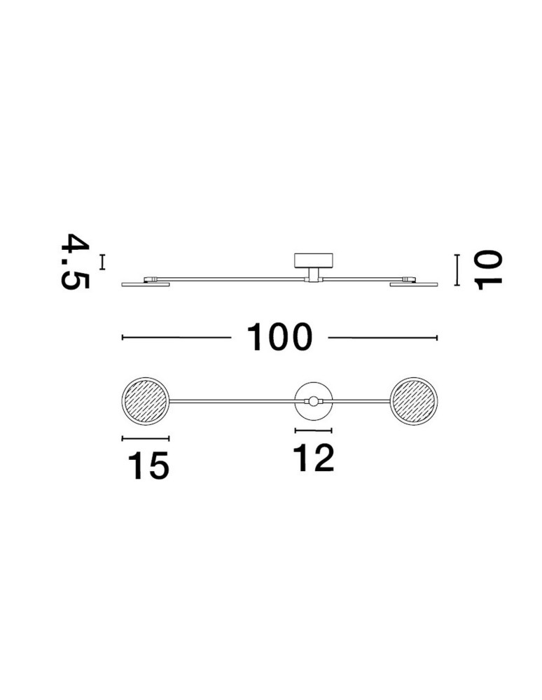 Kinkiety - Luces Exclusivas ABOT Ścienna Nowoczesna czarny 2xLED max 19W 3000K LE43209 - product kolory-swiatla.pl 4