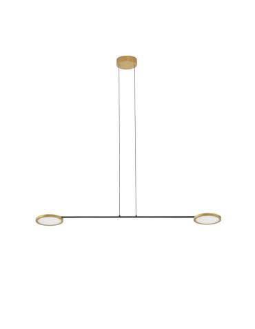 Luces Exclusivas ABOT Wisząca Nowoczesna czarny 2xLED max 19W 3000K LE43210