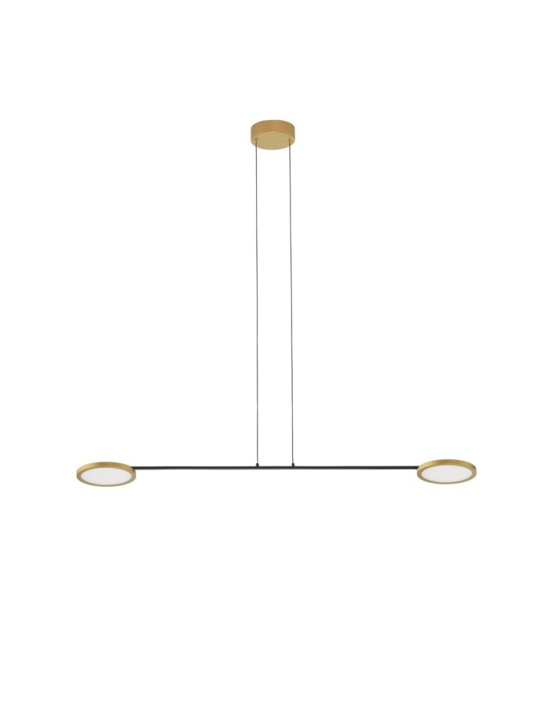Luces Exclusivas ABOT Wisząca Nowoczesna czarny 2xLED max 19W 3000K LE43210