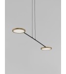 Lampy wiszące - Luces Exclusivas ABOT Wisząca Nowoczesna czarny 2xLED max 19W 3000K LE43210 - product 3