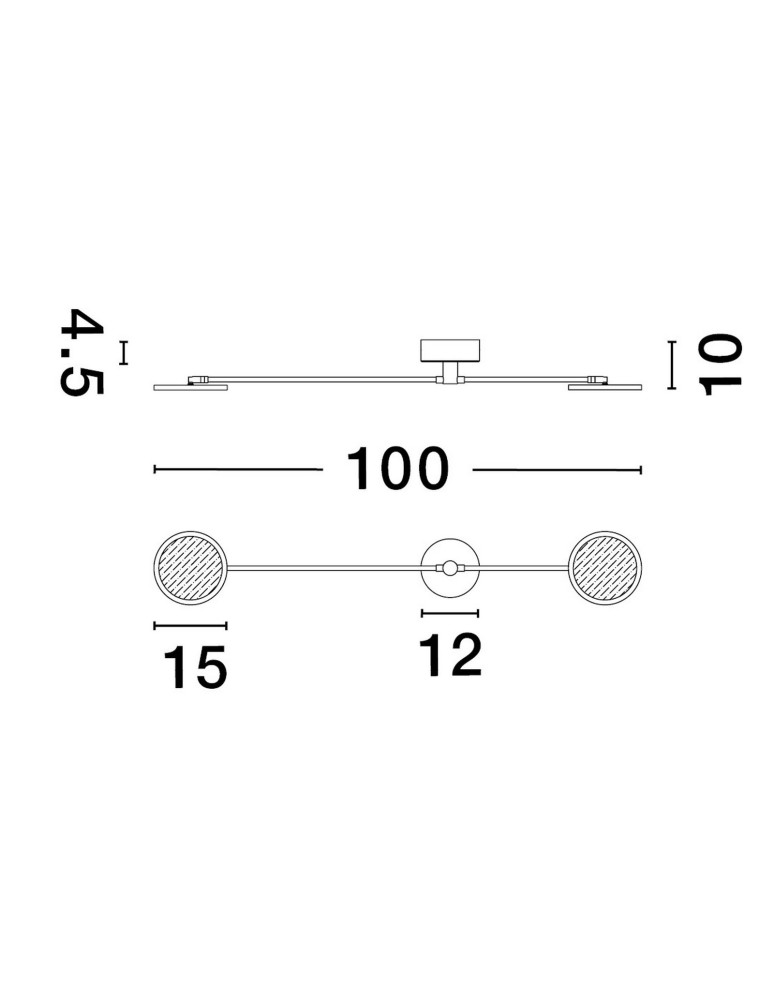 Kinkiety - Luces Exclusivas ABOT Ścienna Nowoczesna czarny 2xLED max 18W 3000K LE43212 - produkt kolory-swiatla.pl 4