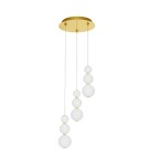 Lampy wiszące - Luces Exclusivas ADAN Wisząca Nowoczesna złoty i odcienie złota 3xLED max 23W 3000K LE43214 - produkt 1