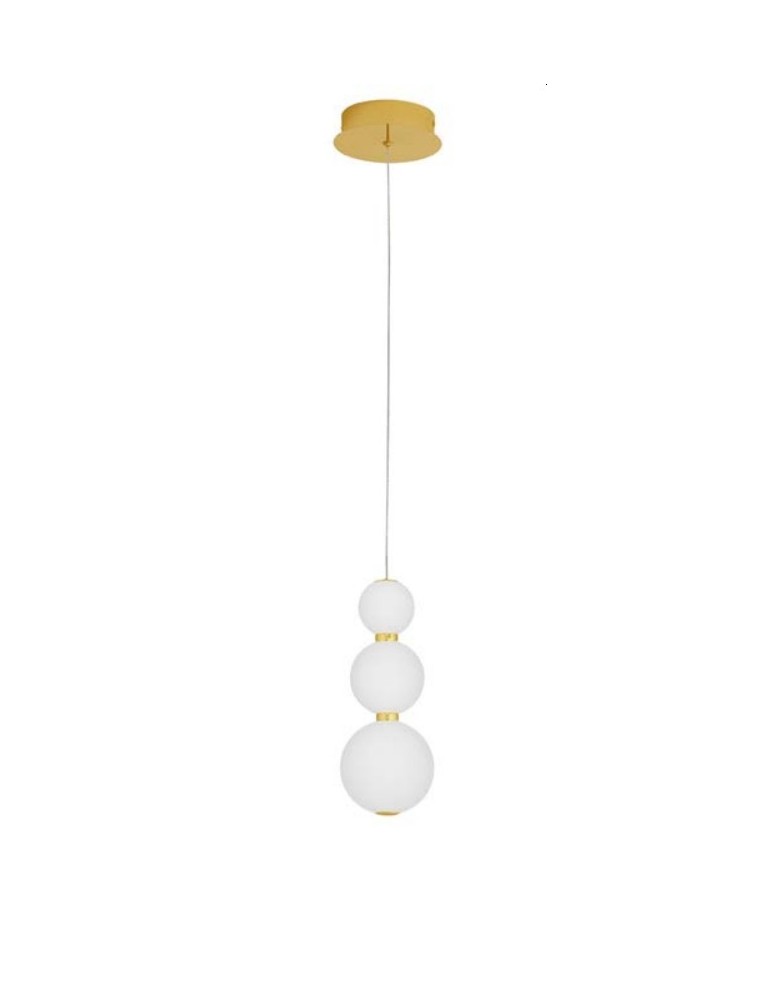 Lampy wiszące - Luces Exclusivas ADAN Wisząca Nowoczesna złoty i odcienie złota 1xLED max LE43215 - produkt kolory-swiatla.pl 1
