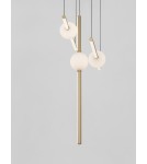 Lampy wiszące - Luces Exclusivas AGIL Wisząca Nowoczesna złoty i odcienie złota 3xLED max 26W 3000K LE43218 - produkt 3