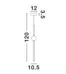 Lampy wiszące - Luces Exclusivas AGIL Wisząca Nowoczesna złoty i odcienie złota 1xLED max 14W 3000K LE43220 - produkt 2
