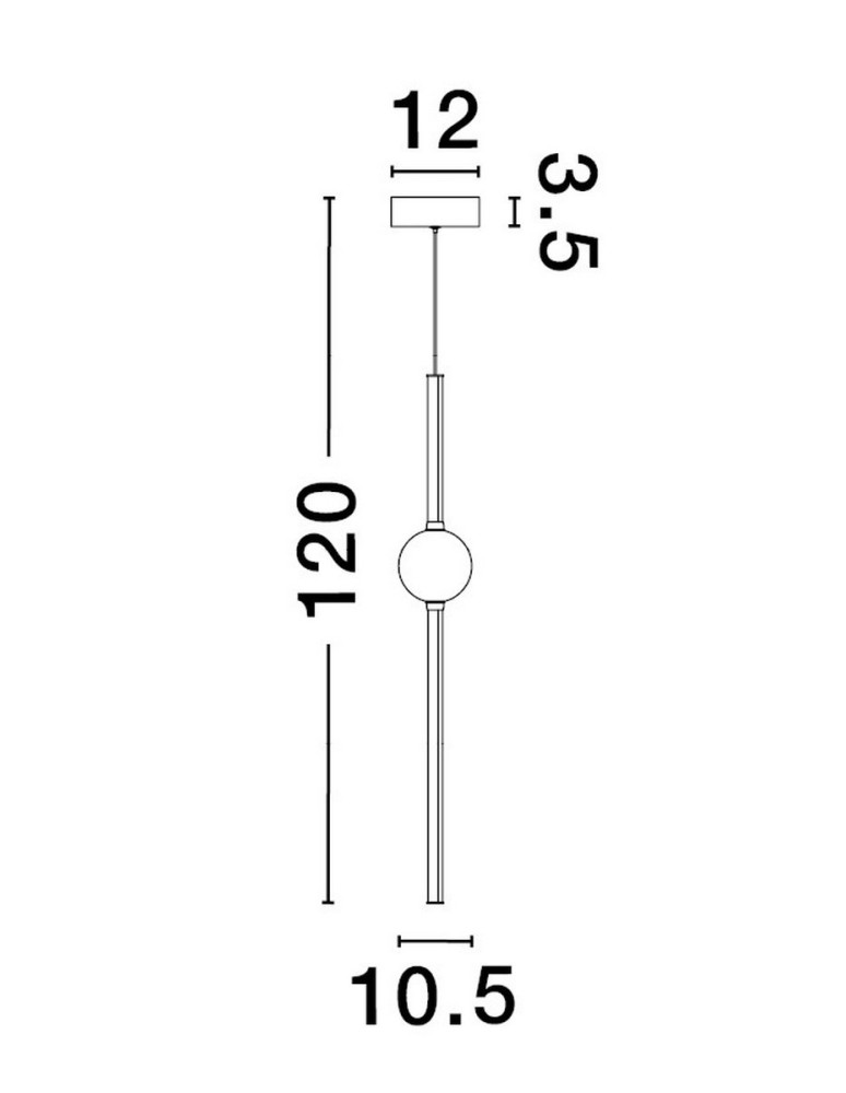 Luces Exclusivas AGIL Wisząca Nowoczesna złoty i odcienie złota 1xLED max 14W 3000K LE43220