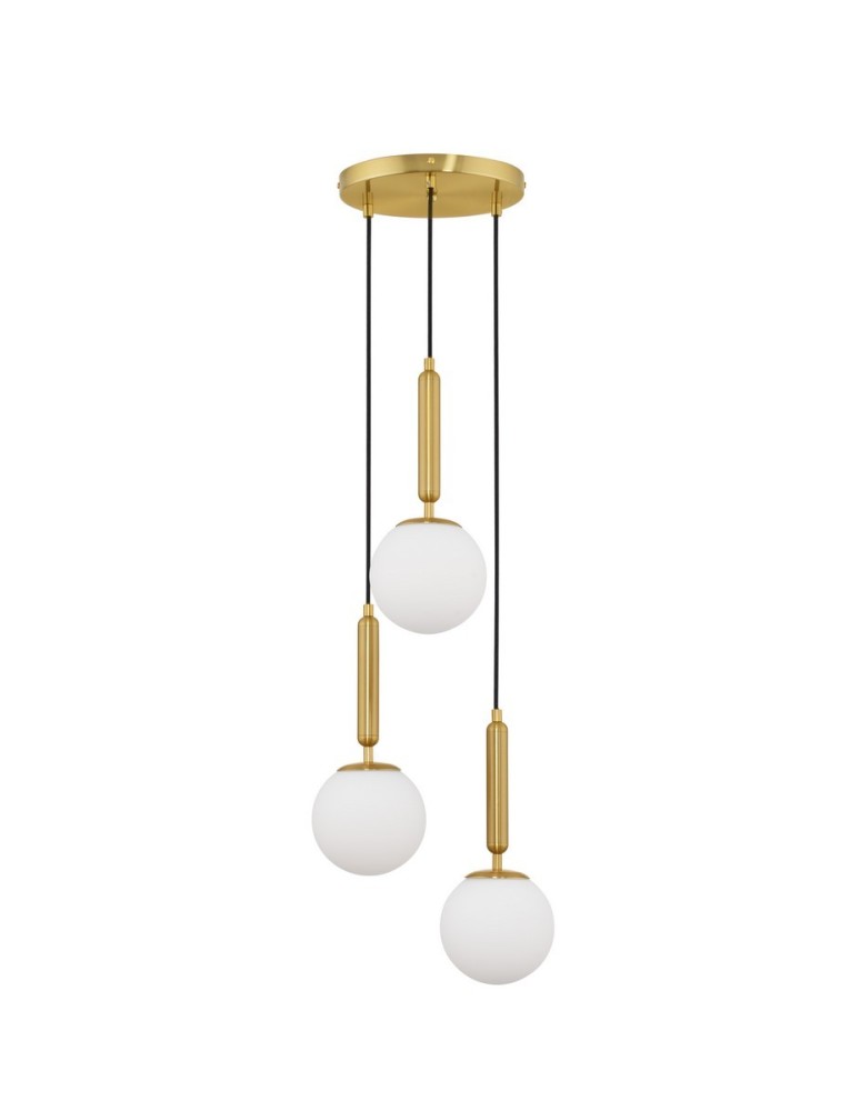 Lampy wiszące - Luces Exclusivas AGRO Wisząca Nowoczesna złoty i odcienie złota 3xE27 max 12W LE43223 - produkt kolory-swiatla.pl 1