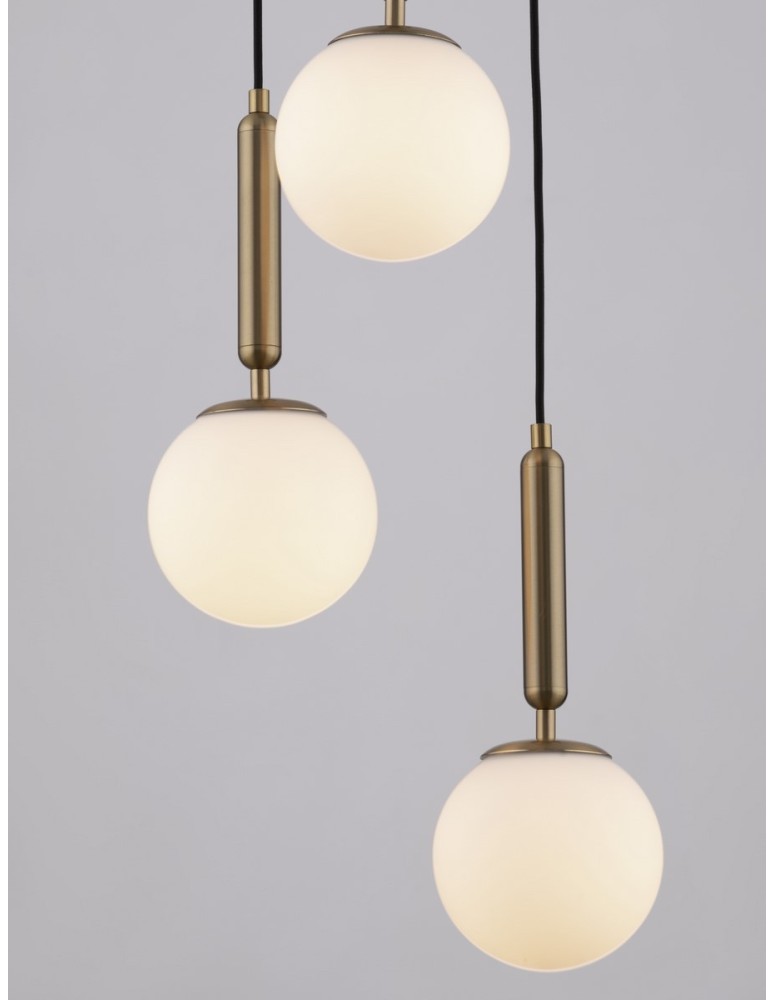 Lampy wiszące - Luces Exclusivas AGRO Wisząca Nowoczesna złoty i odcienie złota 3xE27 max 12W LE43223 - product kolory-swiatla.pl 3