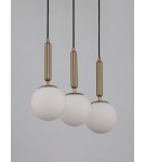 Lampy wiszące - Luces Exclusivas AGRO Wisząca Nowoczesna czarny 3xE27 max 12W LE43225 - produkt 2