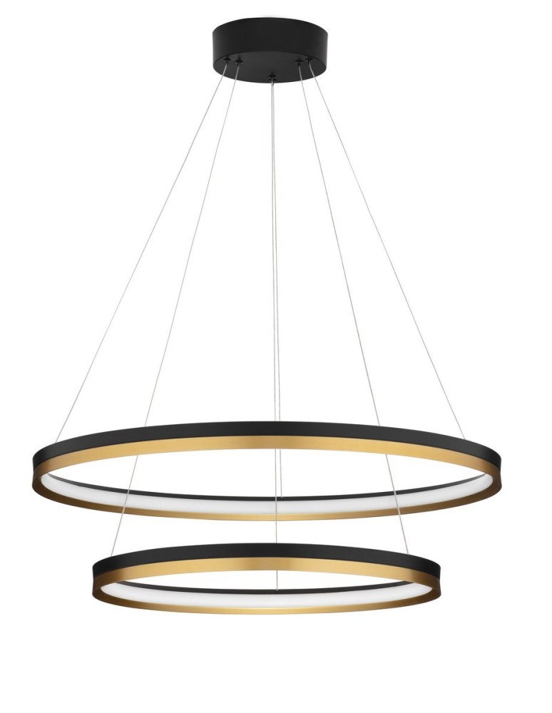 Lampy wiszące - Luces Exclusivas BANE Wisząca Nowoczesna czarny 2xLED max 98W 3000K LE43226 - produkt kolory-swiatla.pl 1