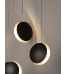 Lampy wiszące - Luces Exclusivas BACA Wisząca Nowoczesna czarny 3xLED max 18W 3000K LE43231 - product 4