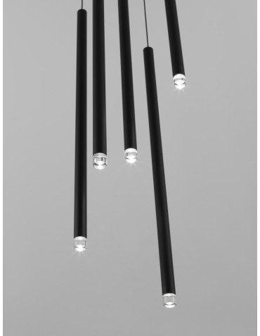 Luces Exclusivas BALA Wisząca Nowoczesna czarny 5xLED max 27W 3000K LE43234 - produkt 2