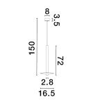 Lampy wiszące - Luces Exclusivas BALA Wisząca Nowoczesna czarny 1xLED max 6W 3000K LE43235 - produkt 2
