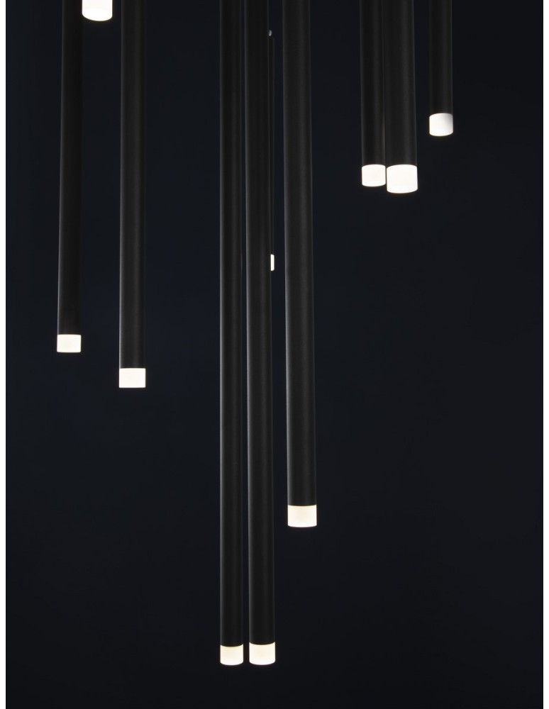 Lampy wiszące - Luces Exclusivas TORREON Wisząca Nowoczesna czarny 10xLED max 26W 3000K LE43238 - produkt kolory-swiatla.pl 3