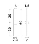 Kinkiety - Luces Exclusivas TUNJA Ścienna Nowoczesna czarny 1xLED max 10W 3000K LE43240 - produkt 2