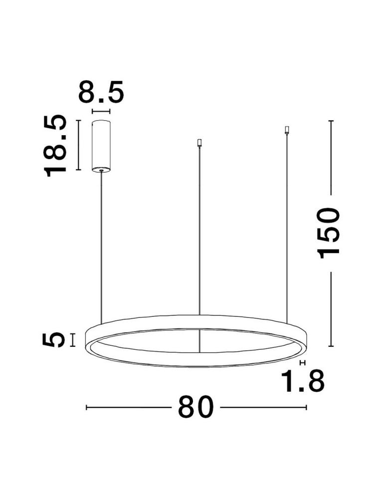 Lampy wiszące - Luces Exclusivas BARI Wisząca Nowoczesna srebrny i odcienie srebra 1xLED max 77W 3000K LE43253 - produkt kolory-swiatla.pl 3