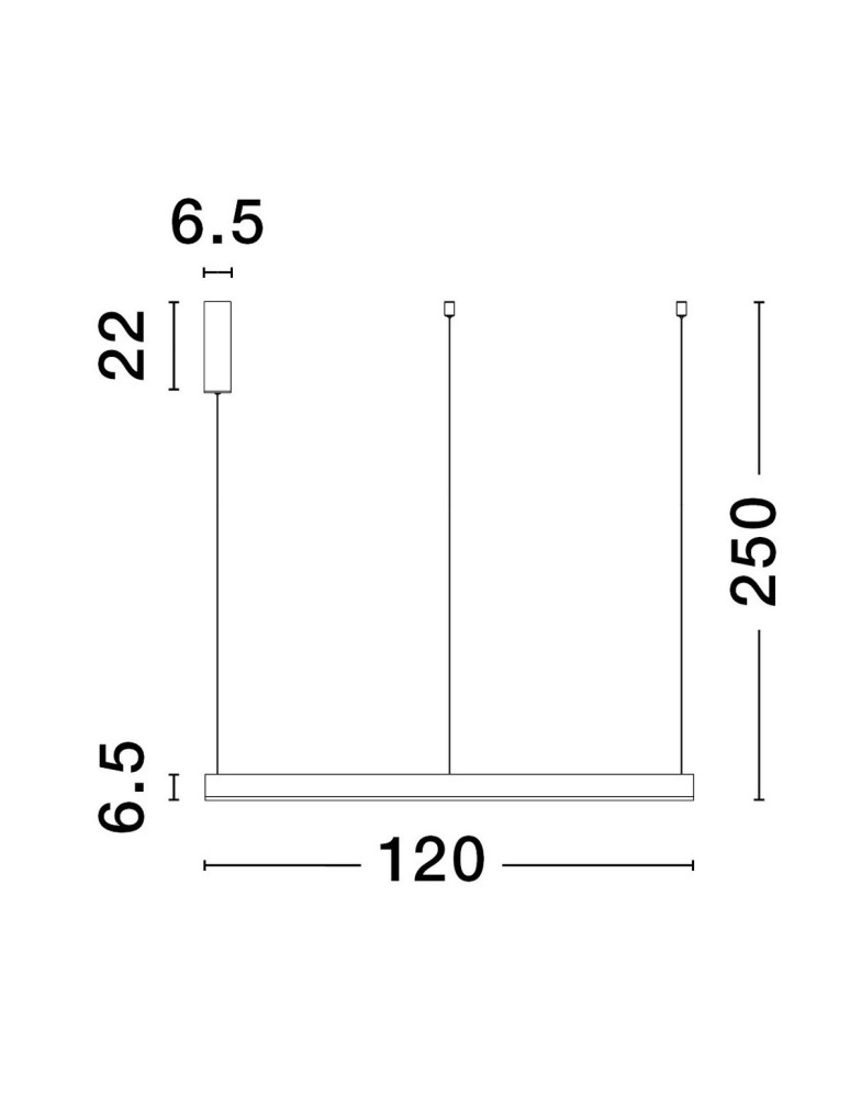 Lampy wiszące - Luces Exclusivas DONDE Wisząca Nowoczesna biały 1xLED max 70W 2700-6000K LE43260 - produkt kolory-swiatla.pl 3