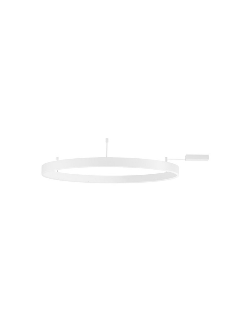 Lampy sufitowe ringi - Luces Exclusivas JACA Sufitowa Nowoczesna biały 1xLED max 60W 3000K LE43267 - produkt kolory-swiatla.pl 1