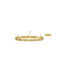 Lampy sufitowe ringi - Luces Exclusivas JACA Sufitowa Nowoczesna złoty i odcienie złota 1xLED max 50W 3000K LE43269 - product 1