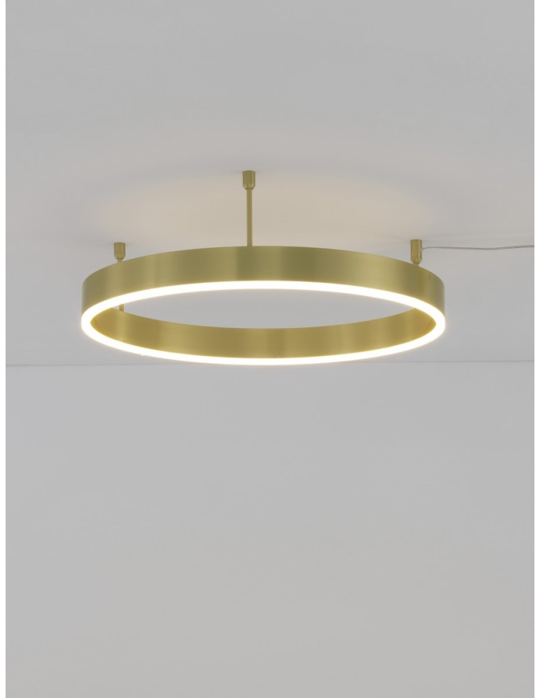 Lampy sufitowe ringi - Luces Exclusivas JACA Sufitowa Nowoczesna złoty i odcienie złota 1xLED max 45W 3000K LE43270 - product kolory-swiatla.pl 2