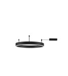 Lampy sufitowe ringi - Luces Exclusivas JACA Sufitowa Nowoczesna czarny 1xLED max 45W 3000K LE43271 - product 1