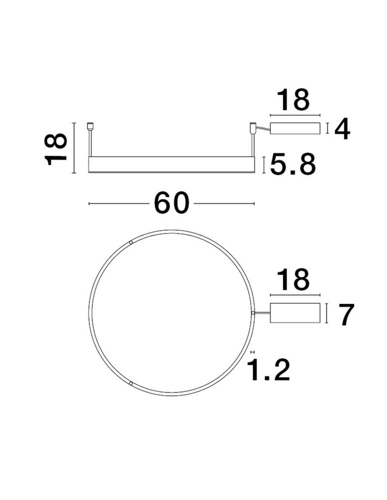 Lampy sufitowe ringi - Luces Exclusivas JACA Sufitowa Nowoczesna czarny 1xLED max 45W 3000K LE43271 - product kolory-swiatla.pl 3