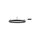 Lampy sufitowe ringi - Luces Exclusivas JACA Sufitowa Nowoczesna czarny 1xLED max 50W 3000K LE43272 - product 1