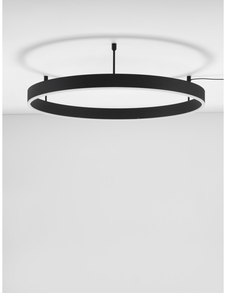 Lampy sufitowe ringi - Luces Exclusivas JACA Sufitowa Nowoczesna czarny 1xLED max 50W 3000K LE43272 - product kolory-swiatla.pl 2
