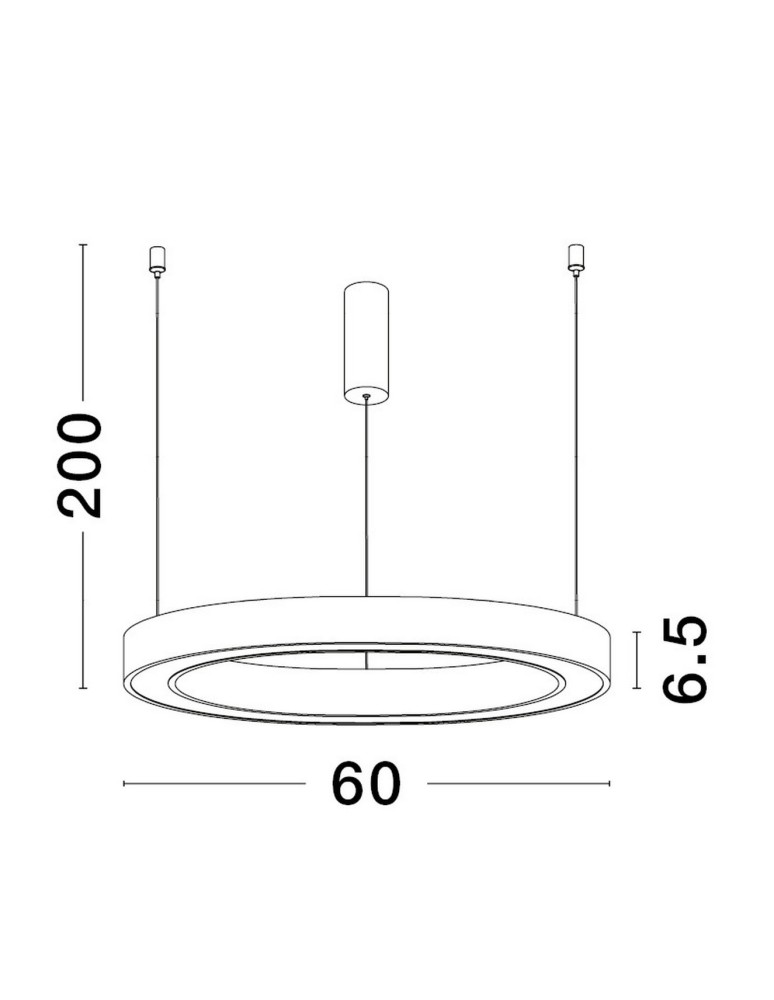 Lampy wiszące - Luces Exclusivas BARI Wisząca Nowoczesna czarny 1xLED max 40W 3000K LE43274 - product kolory-swiatla.pl 3