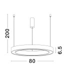Lampy wiszące - Luces Exclusivas BARI Wisząca Nowoczesna czarny 1xLED max 50W 3000K LE43275 - produkt 2