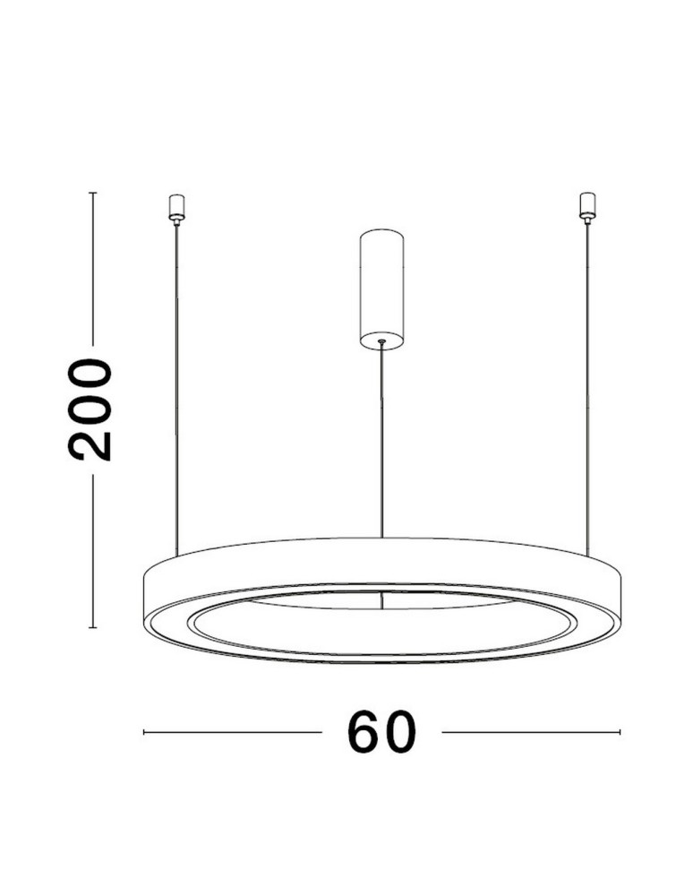 Lampy wiszące - Luces Exclusivas MILPA Wisząca Nowoczesna złoty i odcienie złota 1xLED max 40W 3000K LE43280 - product kolory-swiatla.pl 3
