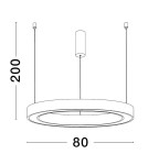 Lampy wiszące - Luces Exclusivas MILPA Wisząca Nowoczesna złoty i odcienie złota 1xLED max 50W 3000K LE43281 - product 2