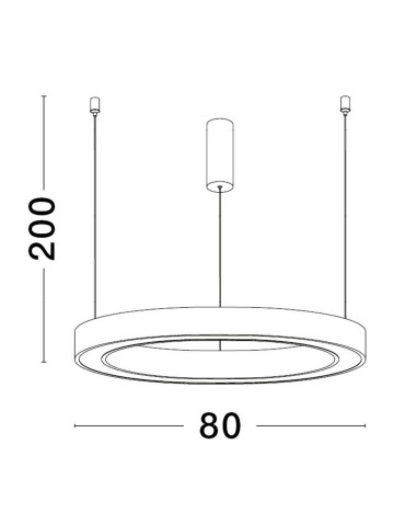 Luces Exclusivas MILPA Wisząca Nowoczesna złoty i odcienie złota 1xLED max 50W 3000K LE43281 - produkt 2