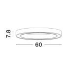 Lampy sufitowe ringi - Luces Exclusivas MILPA Sufitowa Nowoczesna złoty i odcienie złota 1xLED max 40W 3000K LE43283 - product 3