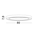 Lampy sufitowe ringi - Luces Exclusivas MILPA Sufitowa Nowoczesna złoty i odcienie złota 1xLED max 50W 3000K LE43284 - produkt 4