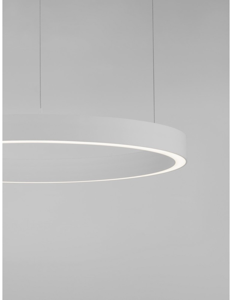 Lampy wiszące - Luces Exclusivas MILPA Wisząca Nowoczesna biały 1xLED max 50W 3000K LE43287 - product kolory-swiatla.pl 2