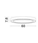 Lampy sufitowe ringi - Luces Exclusivas MILPA Sufitowa Nowoczesna biały 1xLED max 40W 3000K LE43289 - product 2
