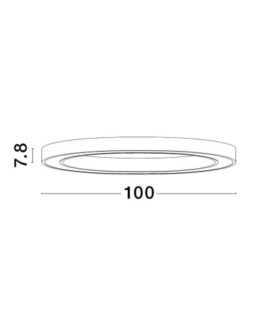 Luces Exclusivas MILPA Sufitowa Nowoczesna biały 1xLED max 60W 3000K LE43291 - produkt 2