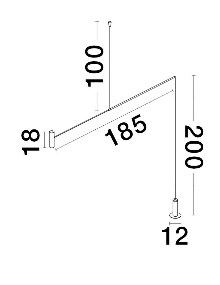Lampy wiszące designerskie - Luces Exclusivas KARIM Wisząca Nowoczesna czarny 1xLED max 12W 3000K LE43295 - product kolory-swiatla.pl 2