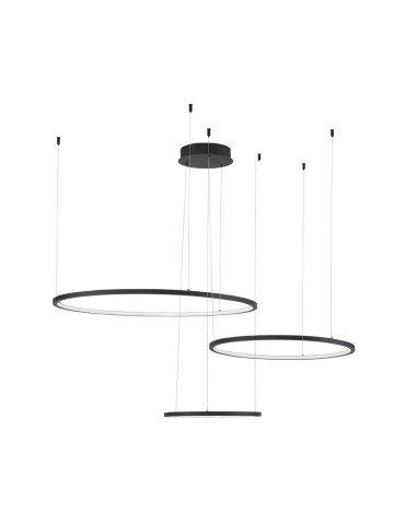 Luces Exclusivas ABAJO Wisząca Nowoczesna czarny 3xLED max 80W 3000K LE43296