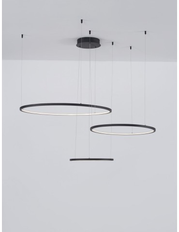 Luces Exclusivas ABAJO Wisząca Nowoczesna czarny 3xLED max 80W 3000K LE43296 - produkt 2
