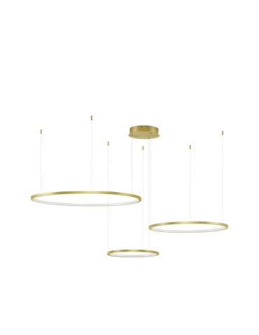 Luces Exclusivas ABAJO Wisząca Nowoczesna złoty i odcienie złota 3xLED max 80W 3000K LE43297