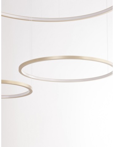 Luces Exclusivas ABAJO Wisząca Nowoczesna złoty i odcienie złota 3xLED max 80W 3000K LE43297 - produkt 2