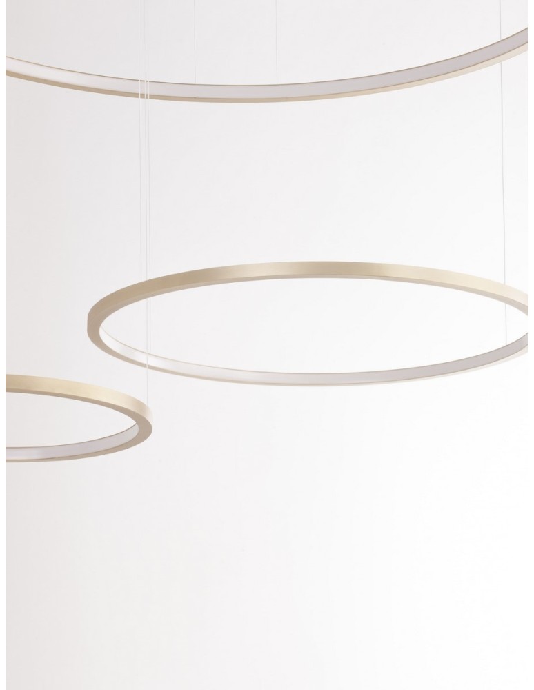 Lampy wiszące - Luces Exclusivas ABAJO Wisząca Nowoczesna złoty i odcienie złota 3xLED max 80W 3000K LE43297 - produkt kolory-swiatla.pl 2
